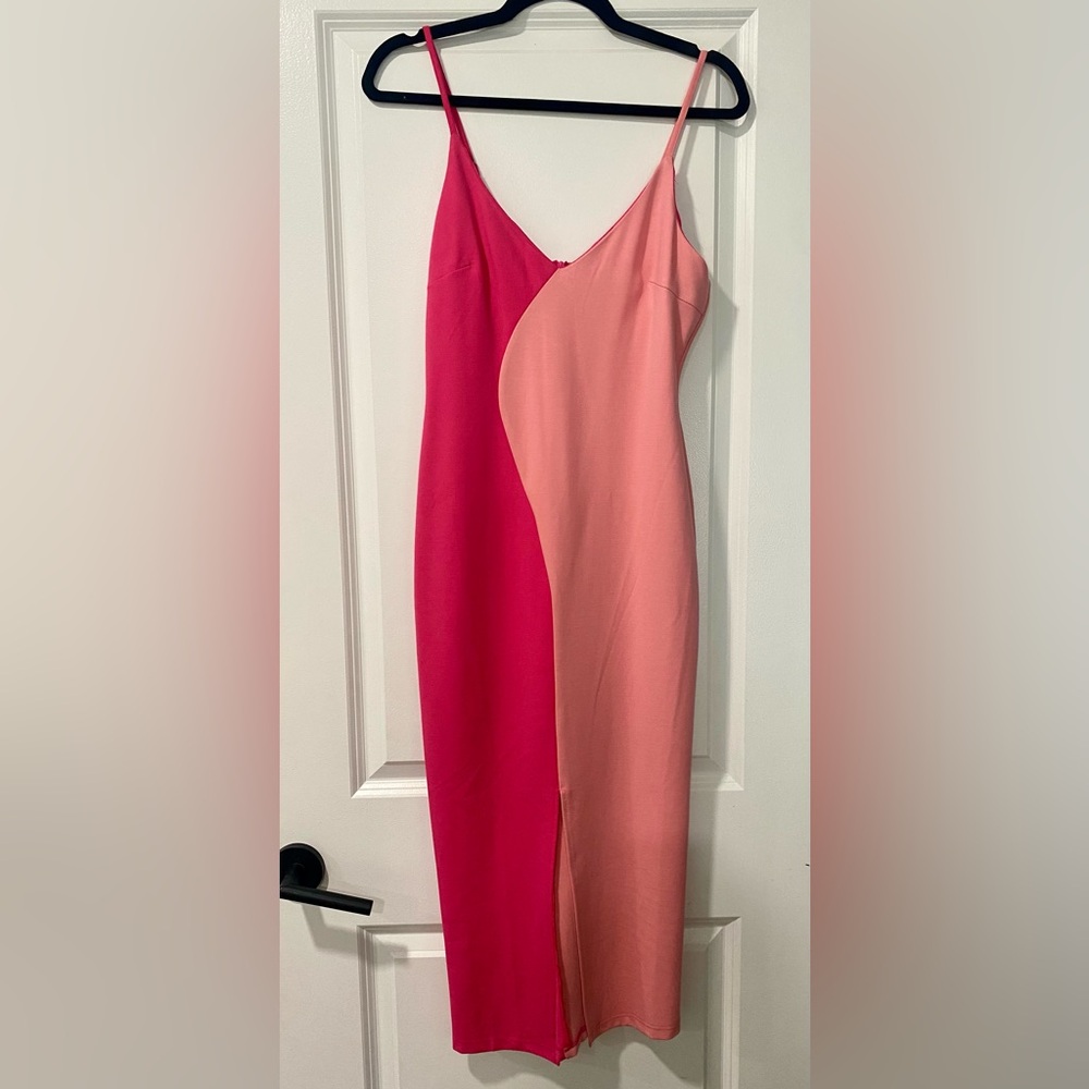 Petal & Pup Pink Asymmetrical Sheath Dress